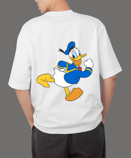 Donald Duck White Oversize T-Shirt