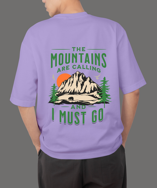 Mountain Lavendar Oversize T-Shirt