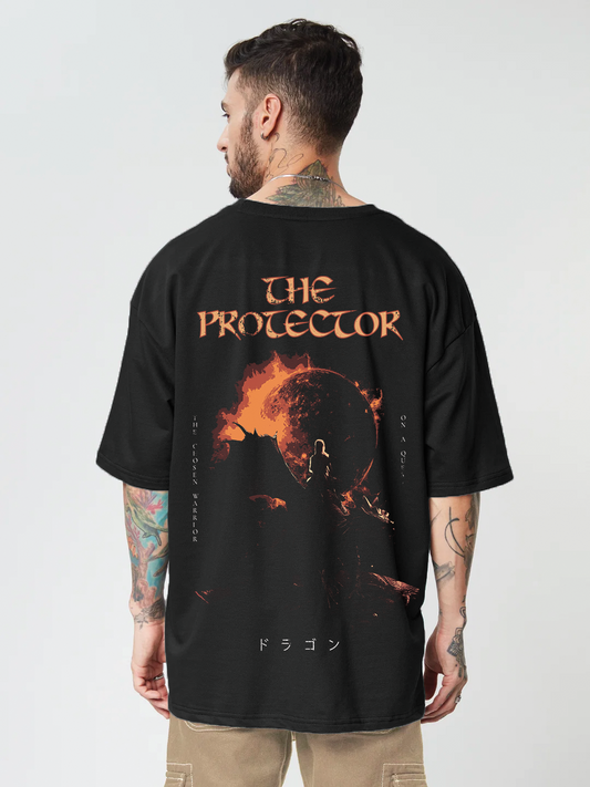 Protector, Oversizes T-Shirt, Drop Shoulder T-Shirt