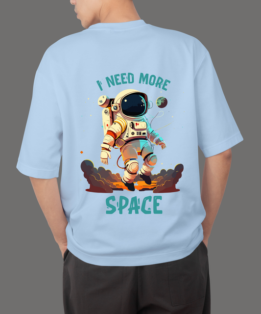 More Space Sky Blue Oversize T-Shirt