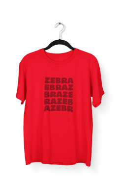 Zebra Typo premium Unisex Tshirt