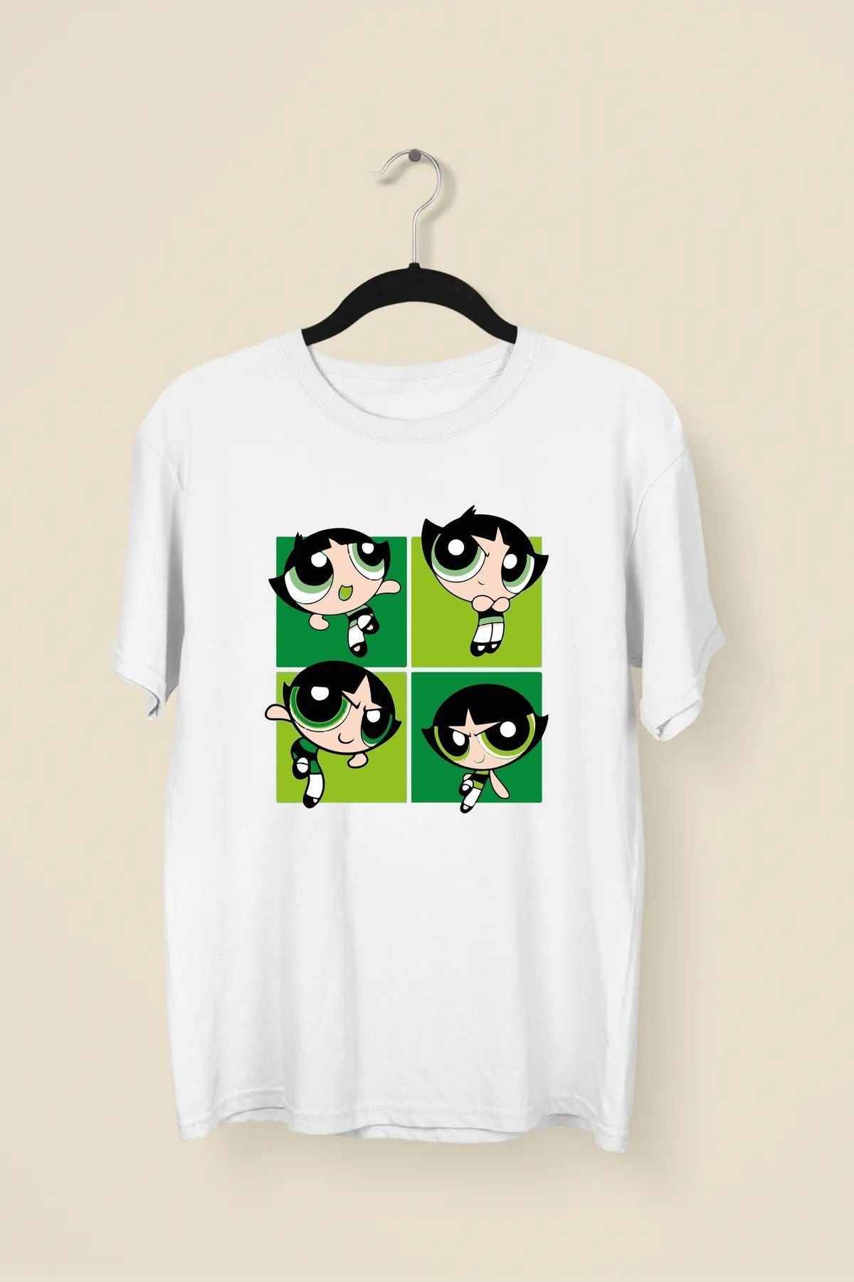 Power Puff Green Premium Unisex Tshirt