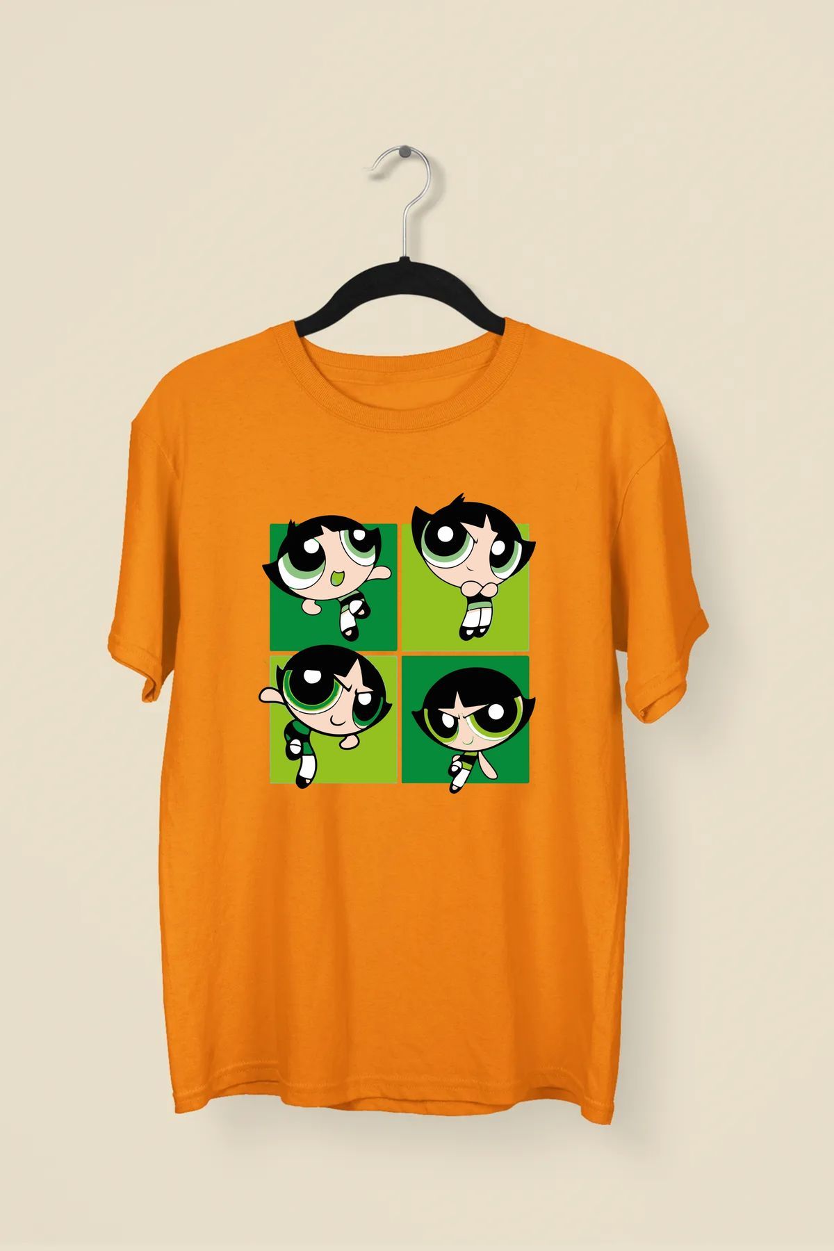 Power Puff Green Premium Unisex Tshirt