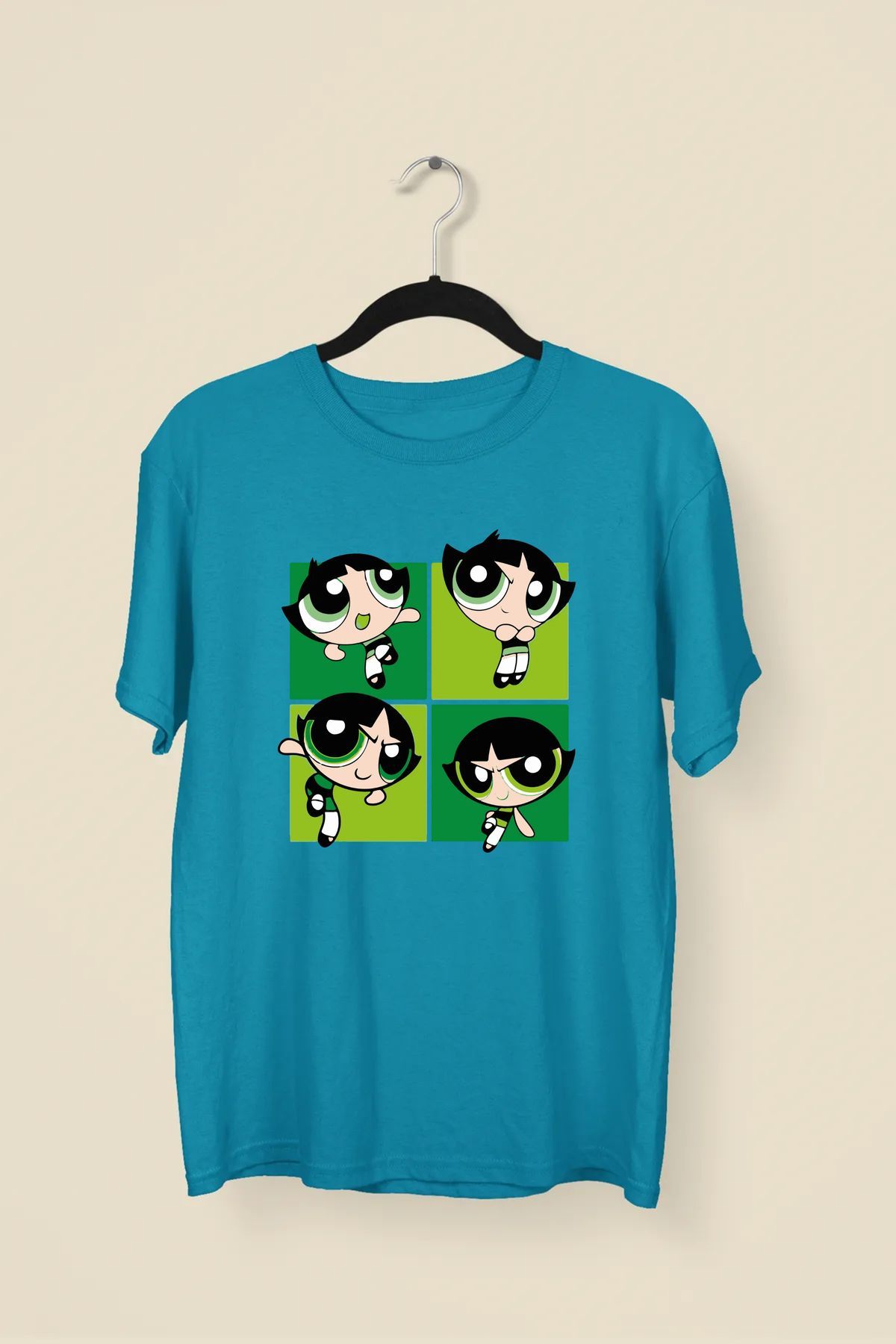 Power Puff Green Premium Unisex Tshirt