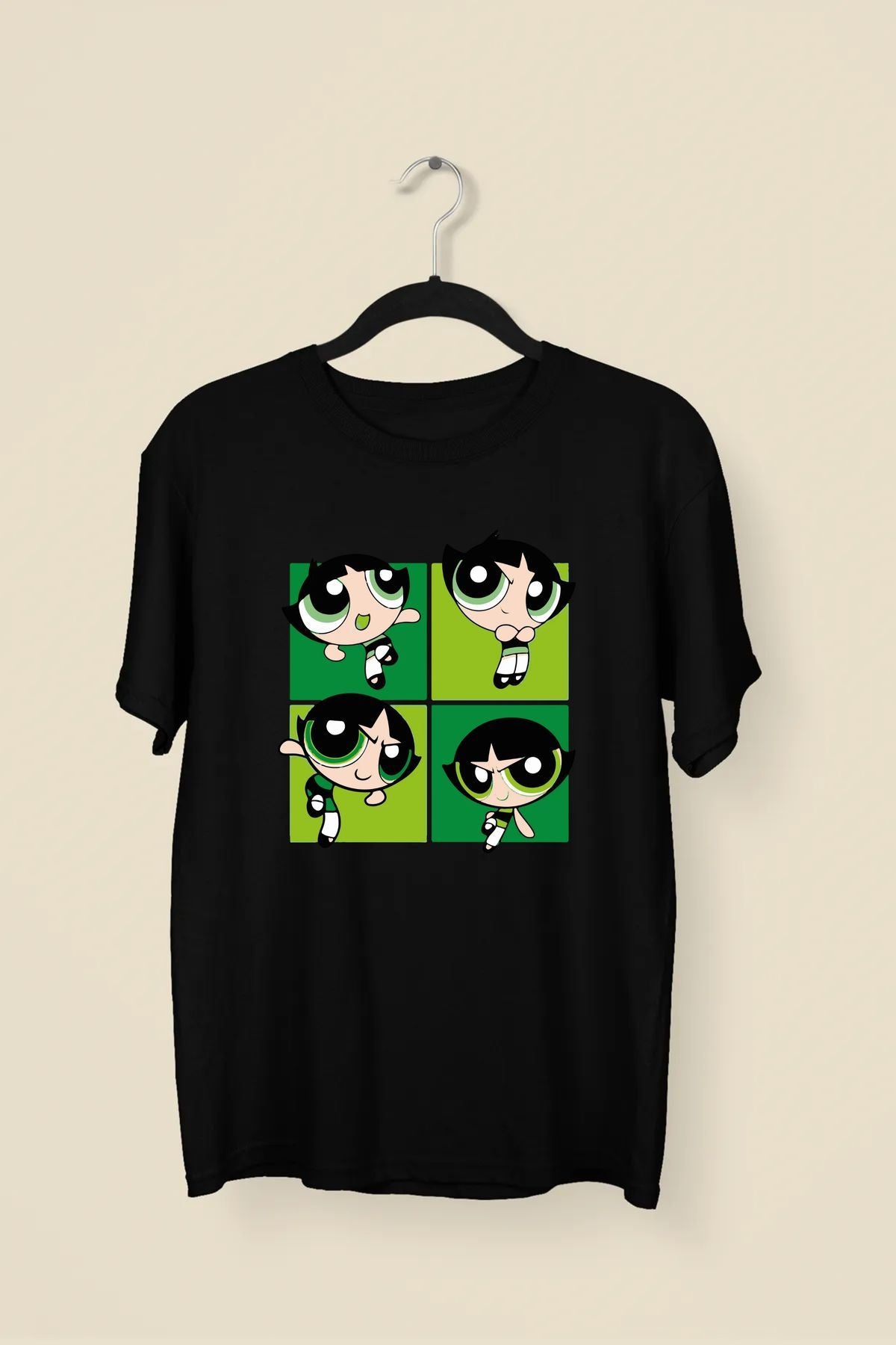 Power Puff Green Premium Unisex Tshirt