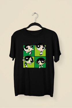 Power Puff Green Premium Unisex Tshirt