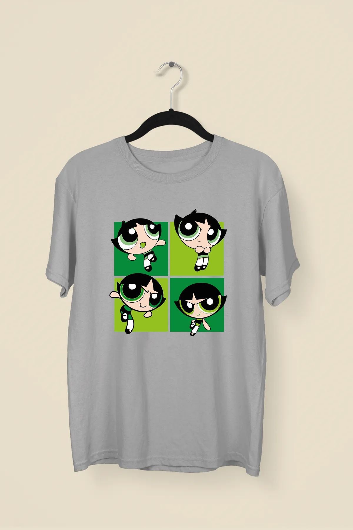 Power Puff Green Premium Unisex Tshirt